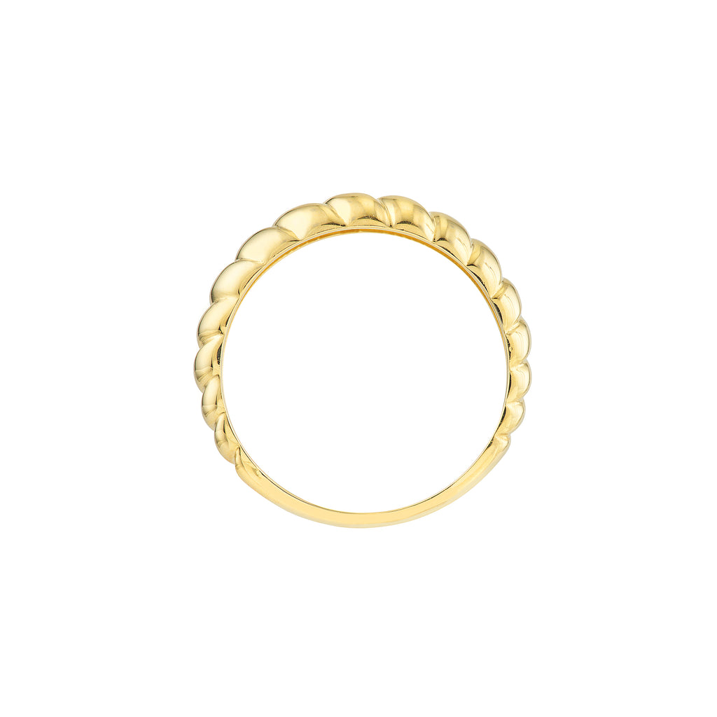 Ribbed Polished Ring — ALT2