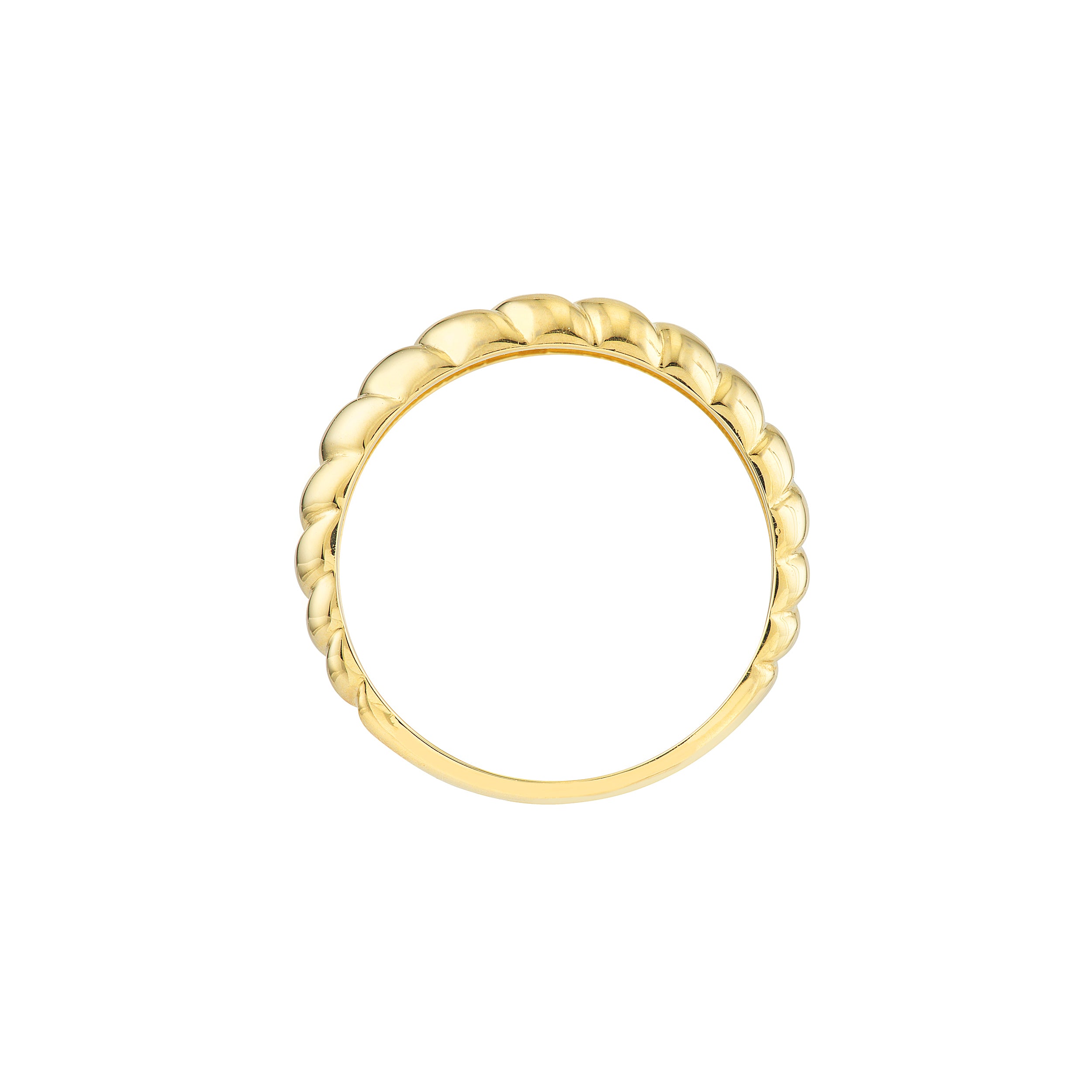 Ribbed Polished Ring — ALT2