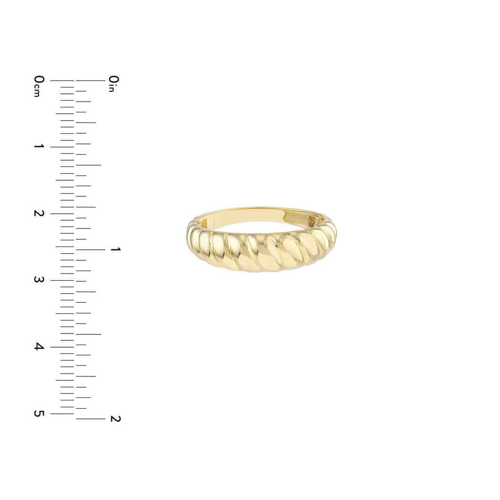 Ribbed Polished Ring — ALT3