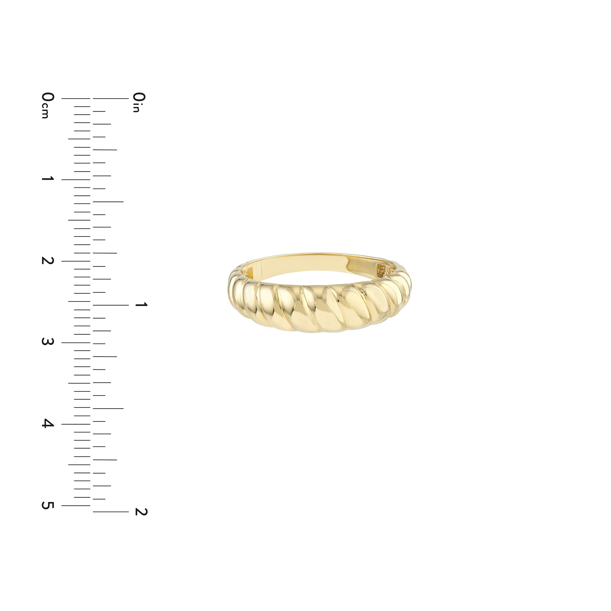 Ribbed Polished Ring — ALT3