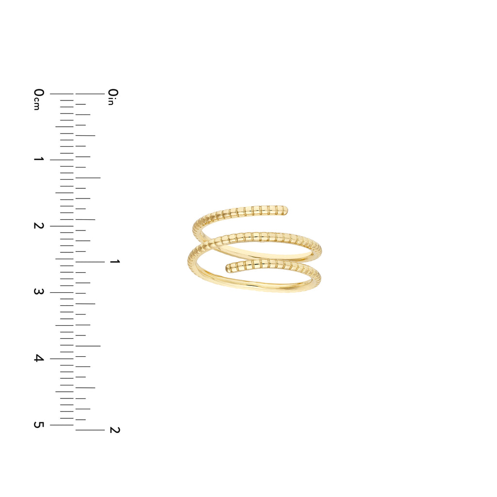Ribbed Texture Wrap Ring — ALT3