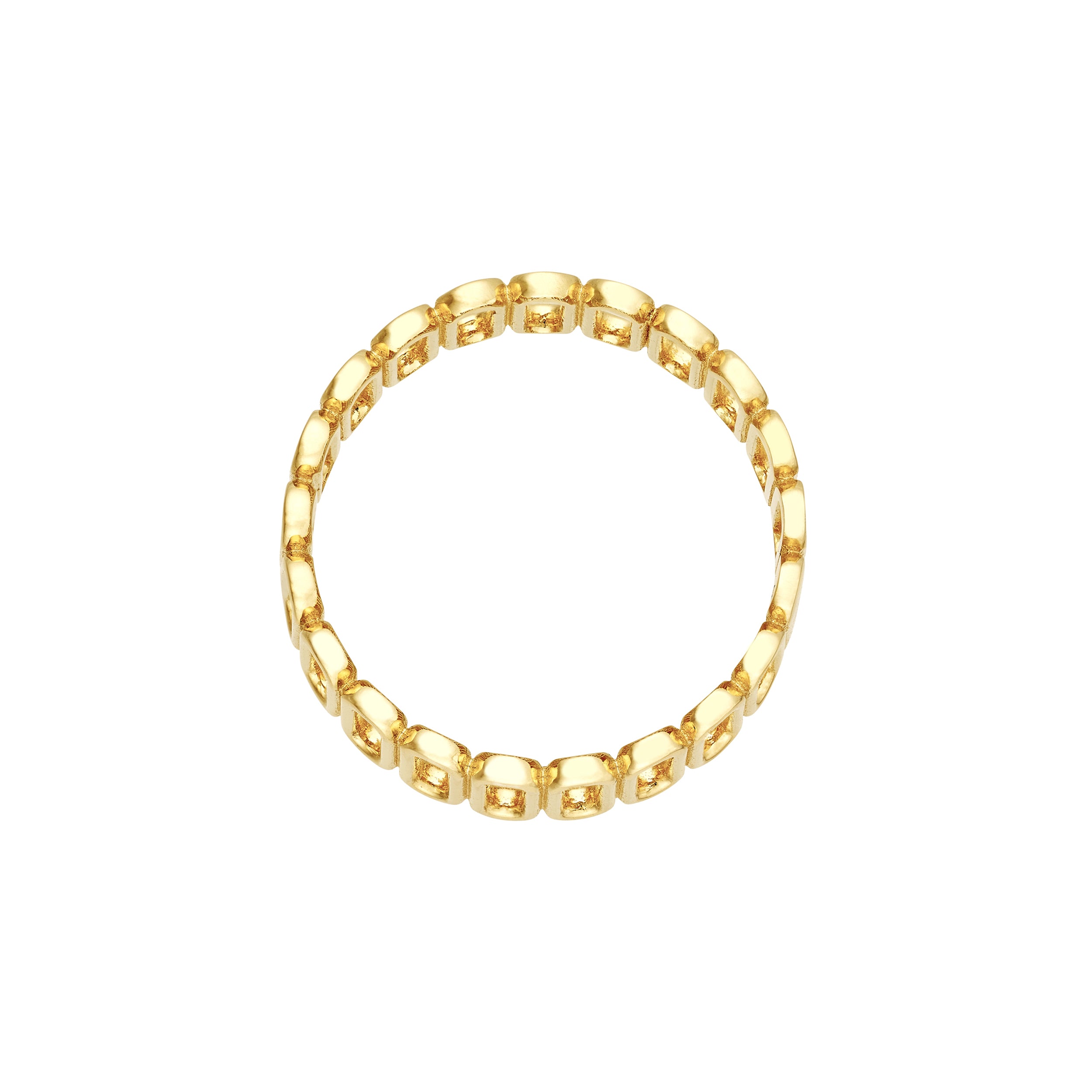 Open Paper Clip Side by Side Ring — ALT2
