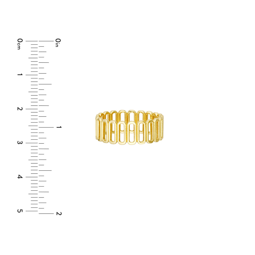 Open Paper Clip Side by Side Ring — ALT3