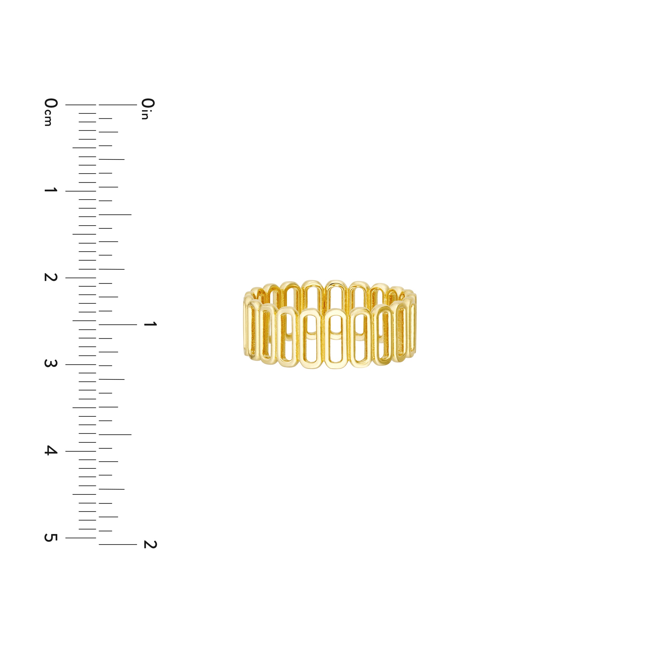 Open Paper Clip Side by Side Ring — ALT3