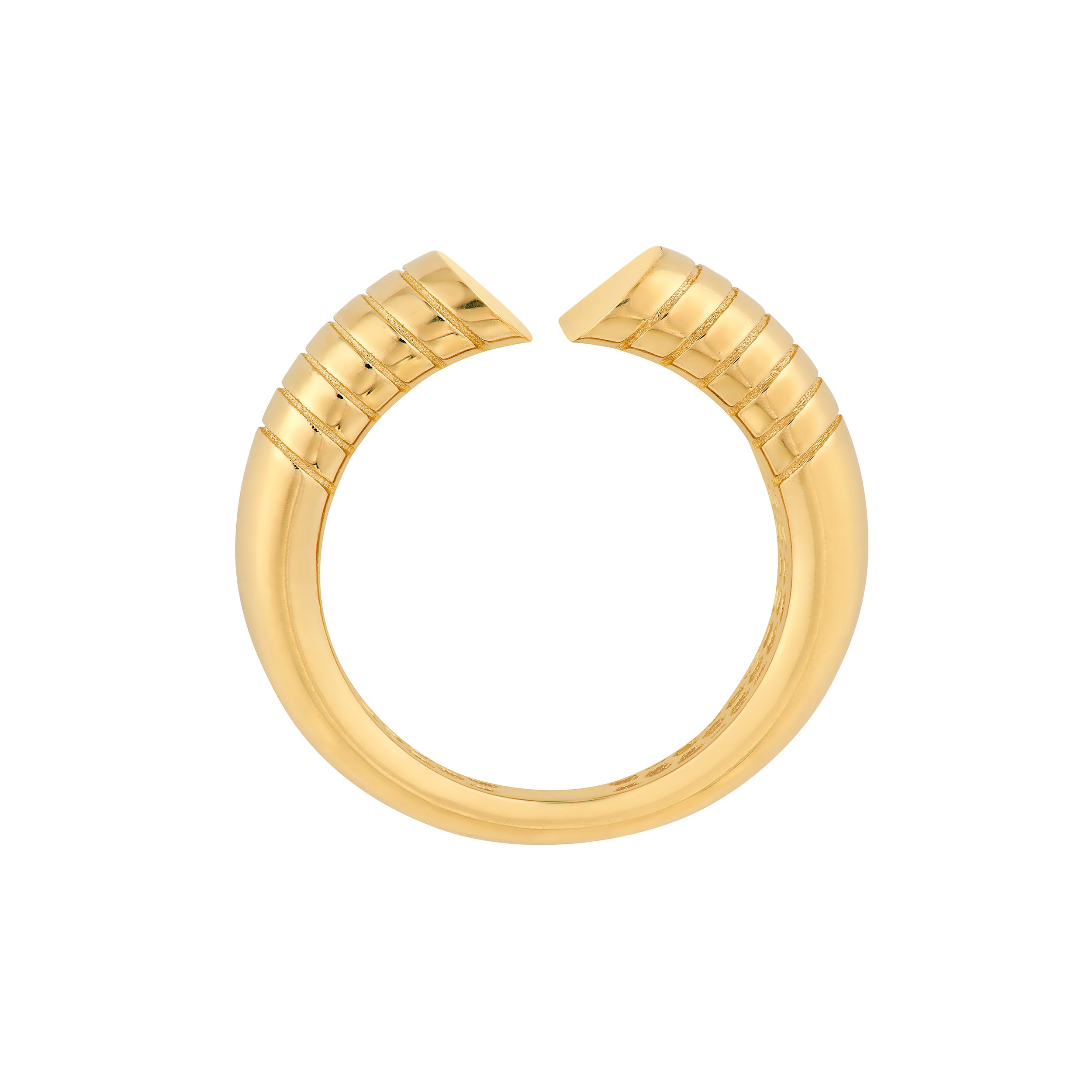 Split Heart Diamond Cut Ring — ALT2