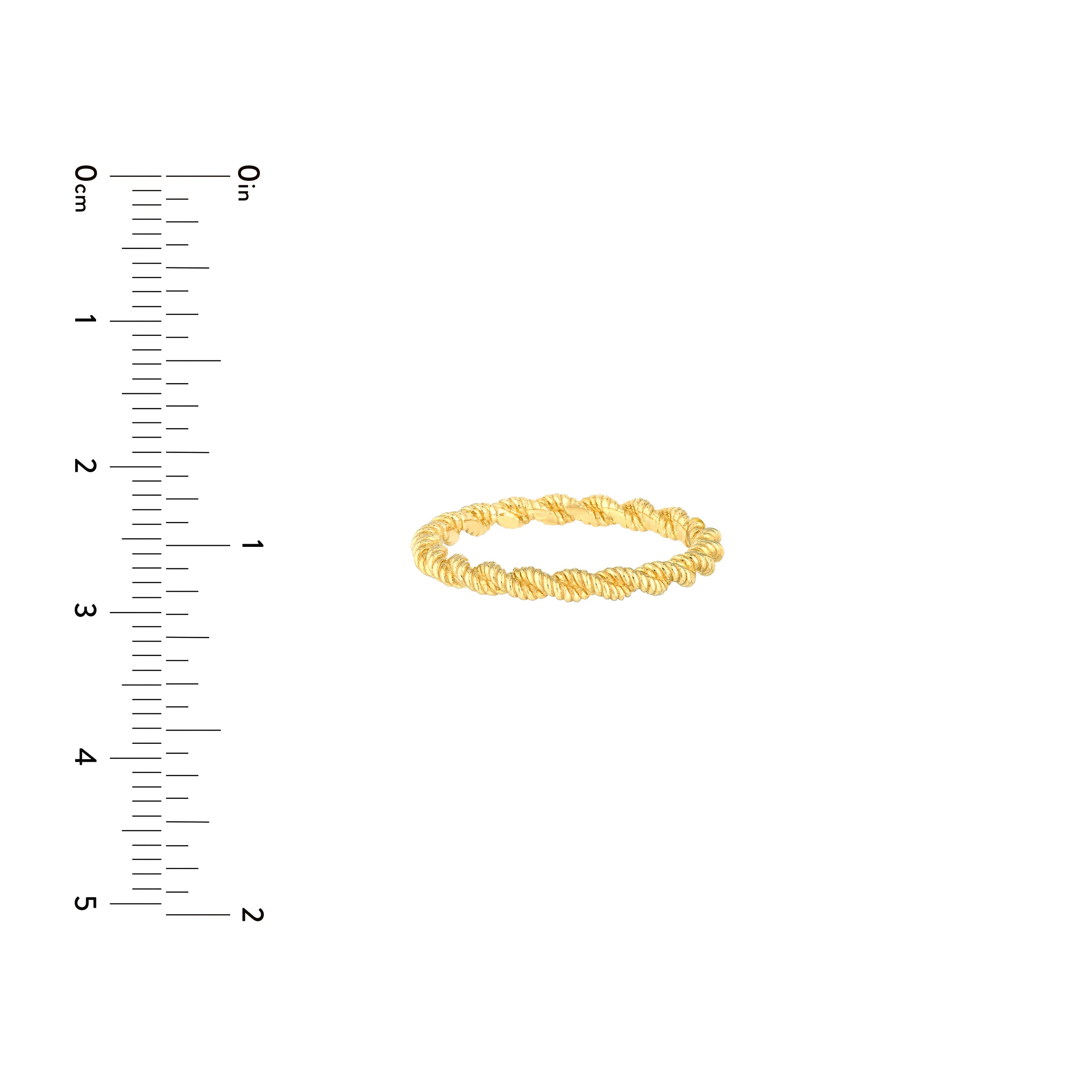 Cable Pattern Ring Band — ALT3