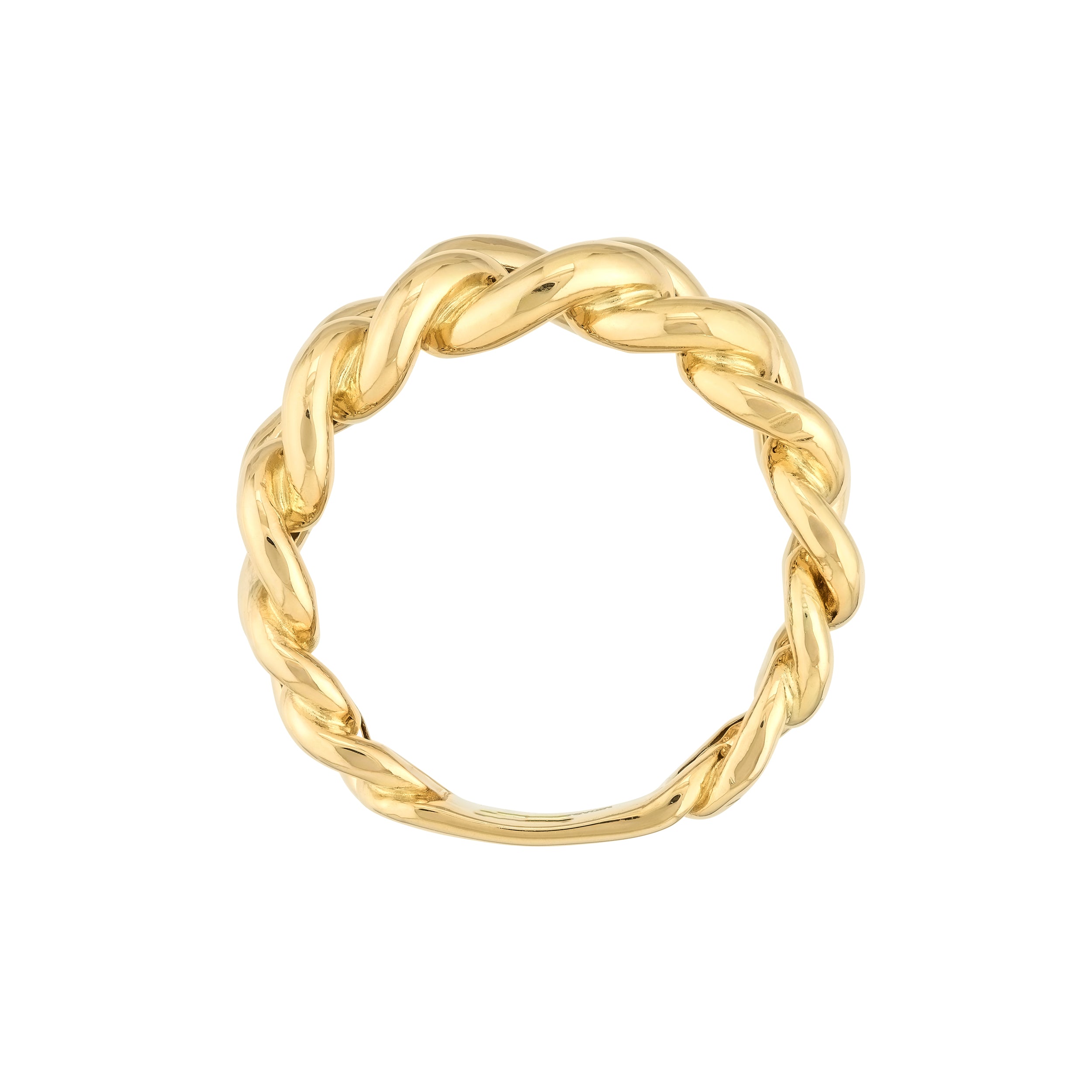Large Graduated Curb Link Ring — ALT2