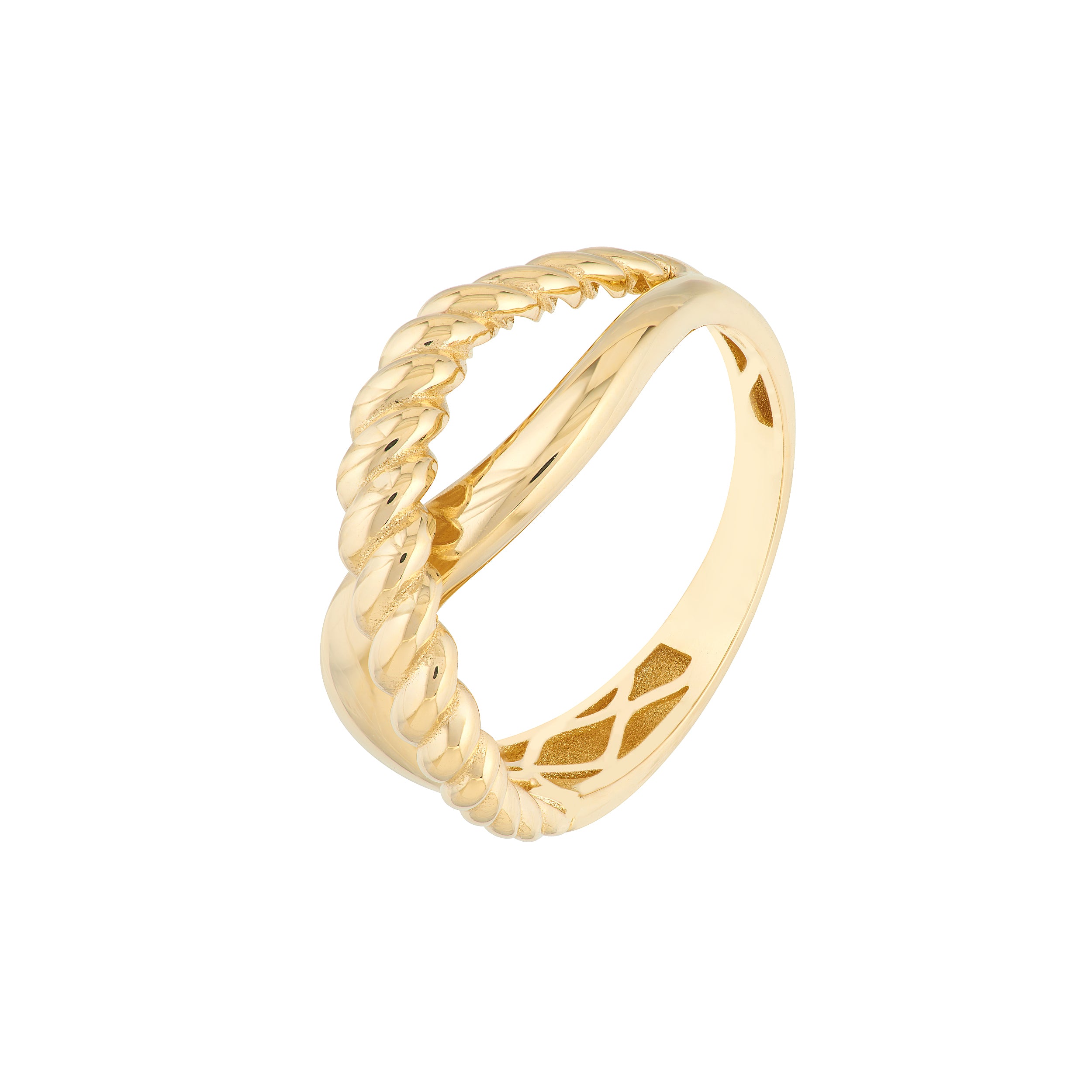 Ribbed Crossover Ring — ALT1