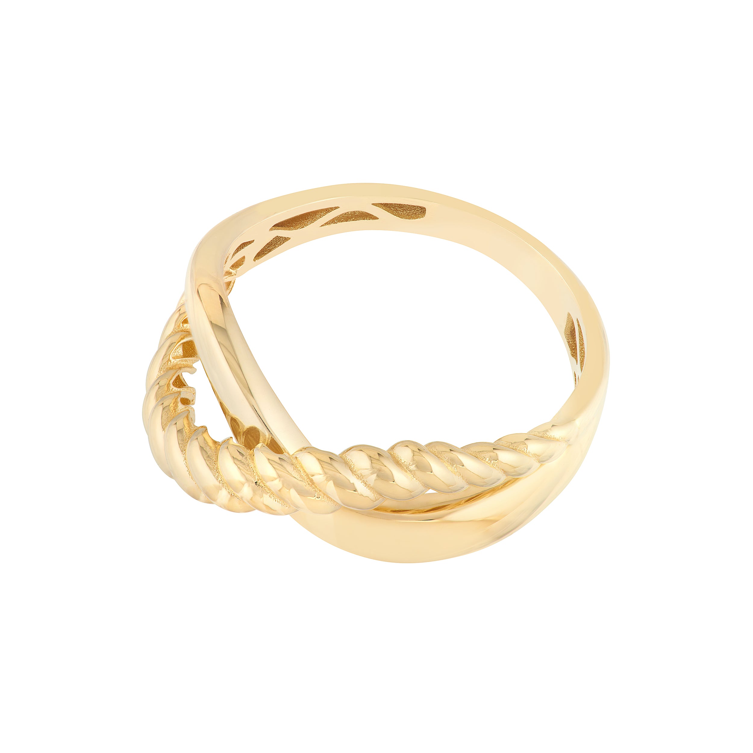 Ribbed Crossover Ring — ALT2