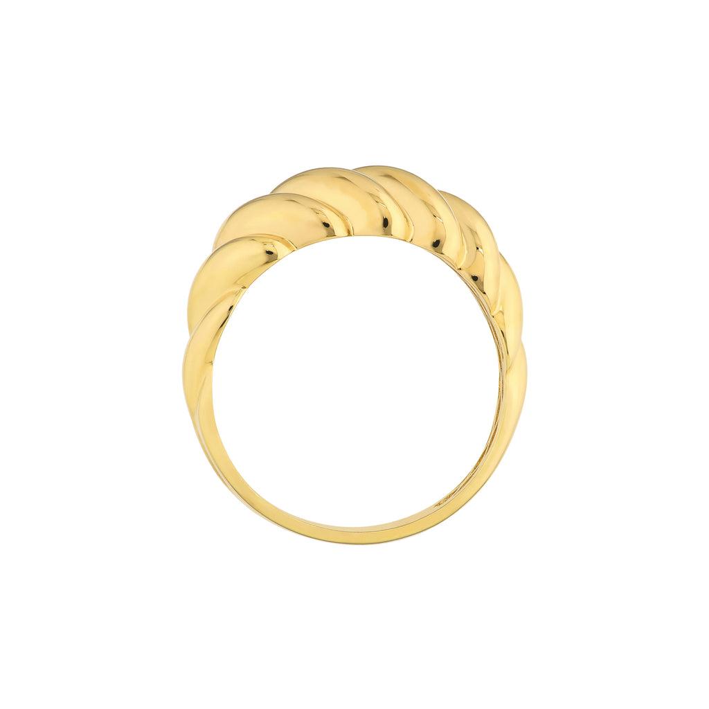 Polished Twist Ribbed Ring — ALT3