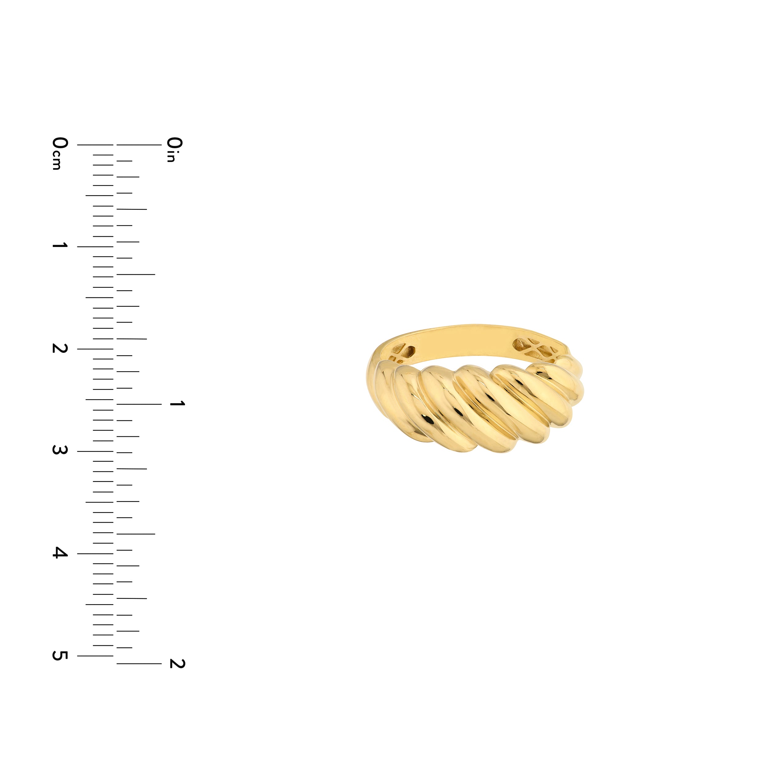 Polished Twist Ribbed Ring — ALT4
