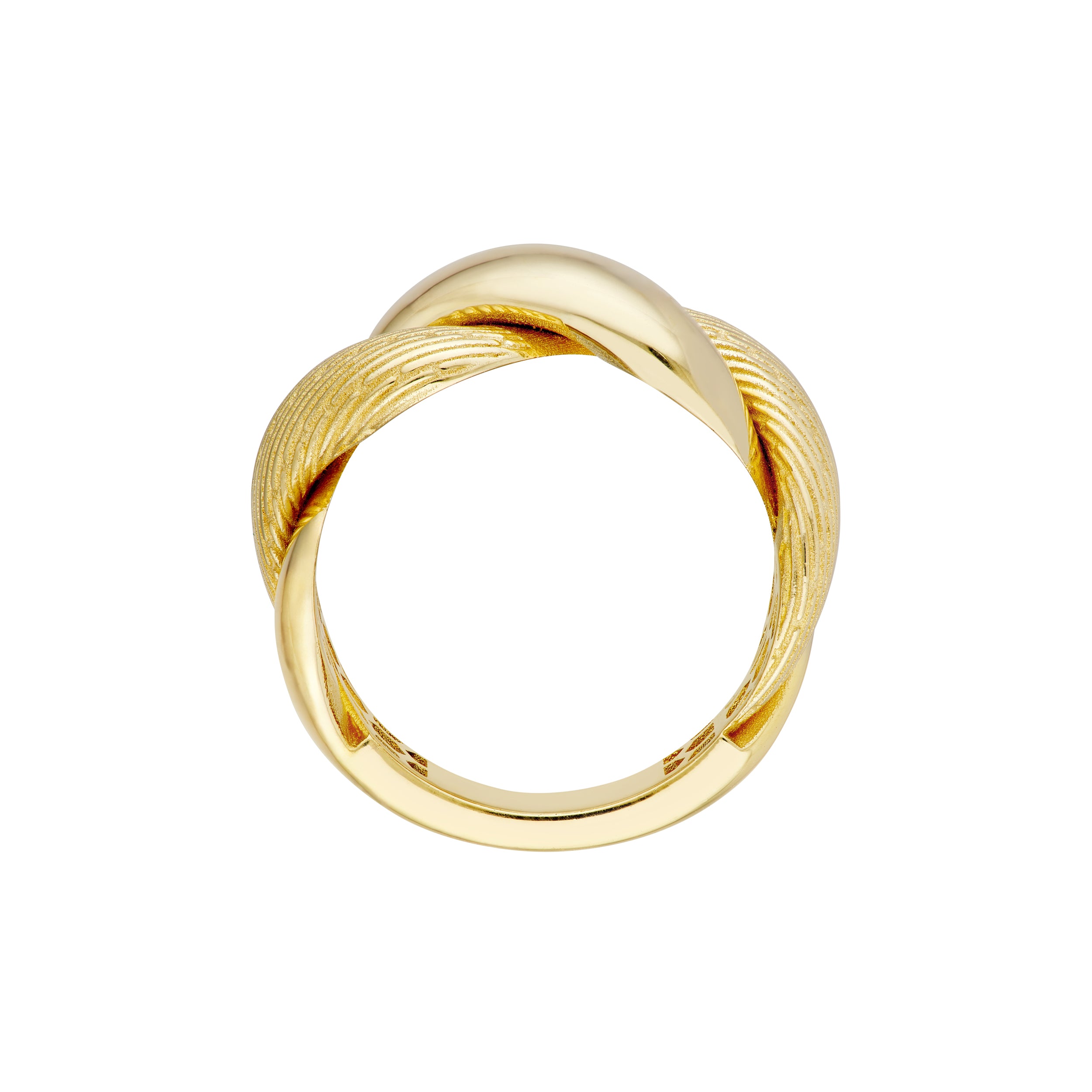 Textured and Polished Twist Ring — ALT3