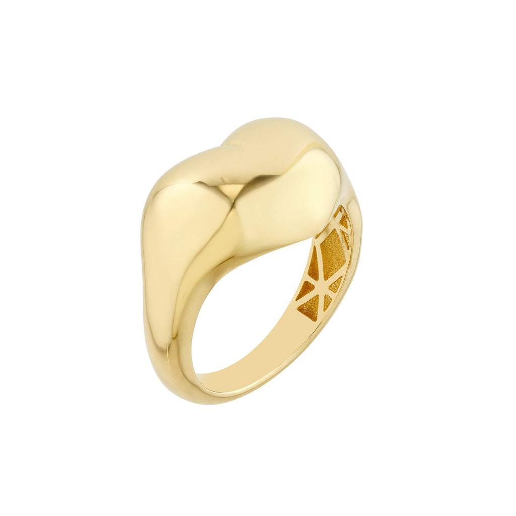 Polished Puffed Heart Ring — ALT1