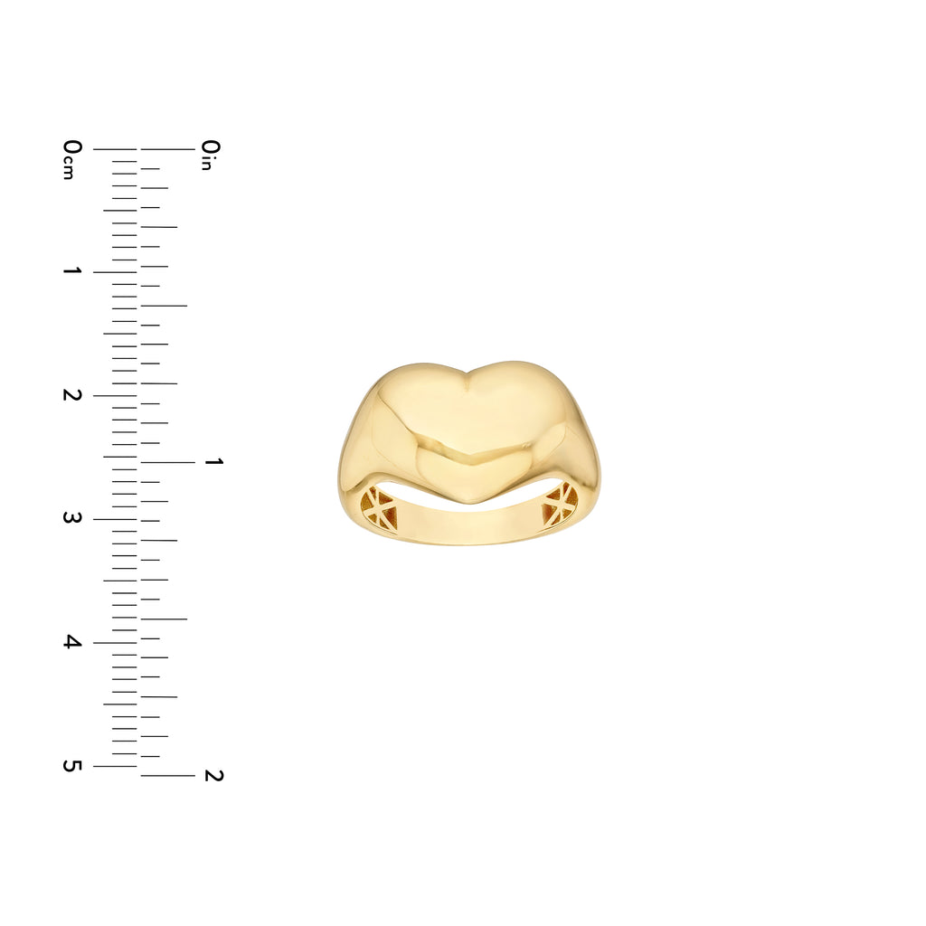 Polished Puffed Heart Ring — ALT4