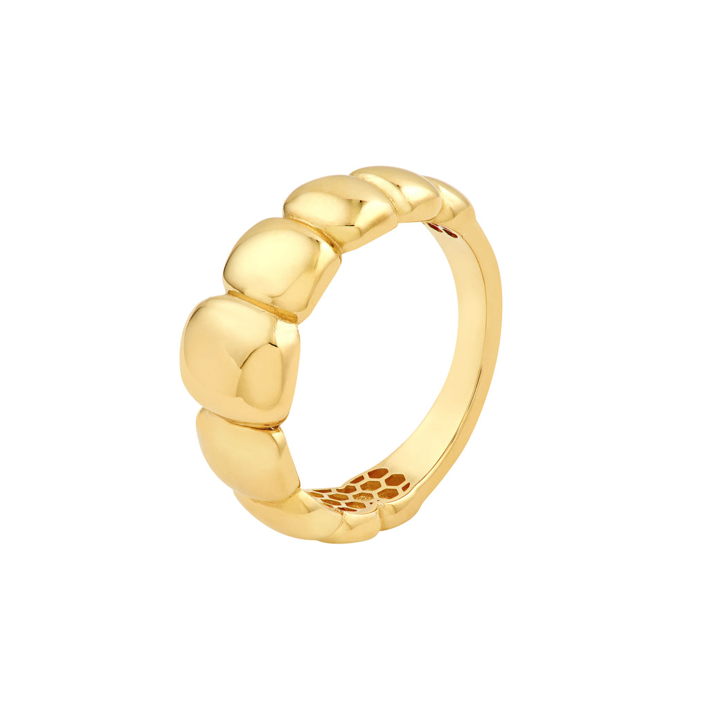 Graduated Puffy Rectangle Ring — ALT1