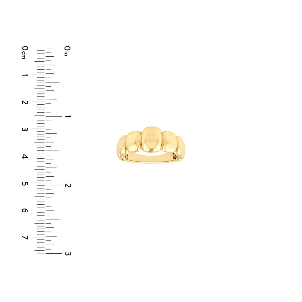 Graduated Puffy Rectangle Ring — ALT3