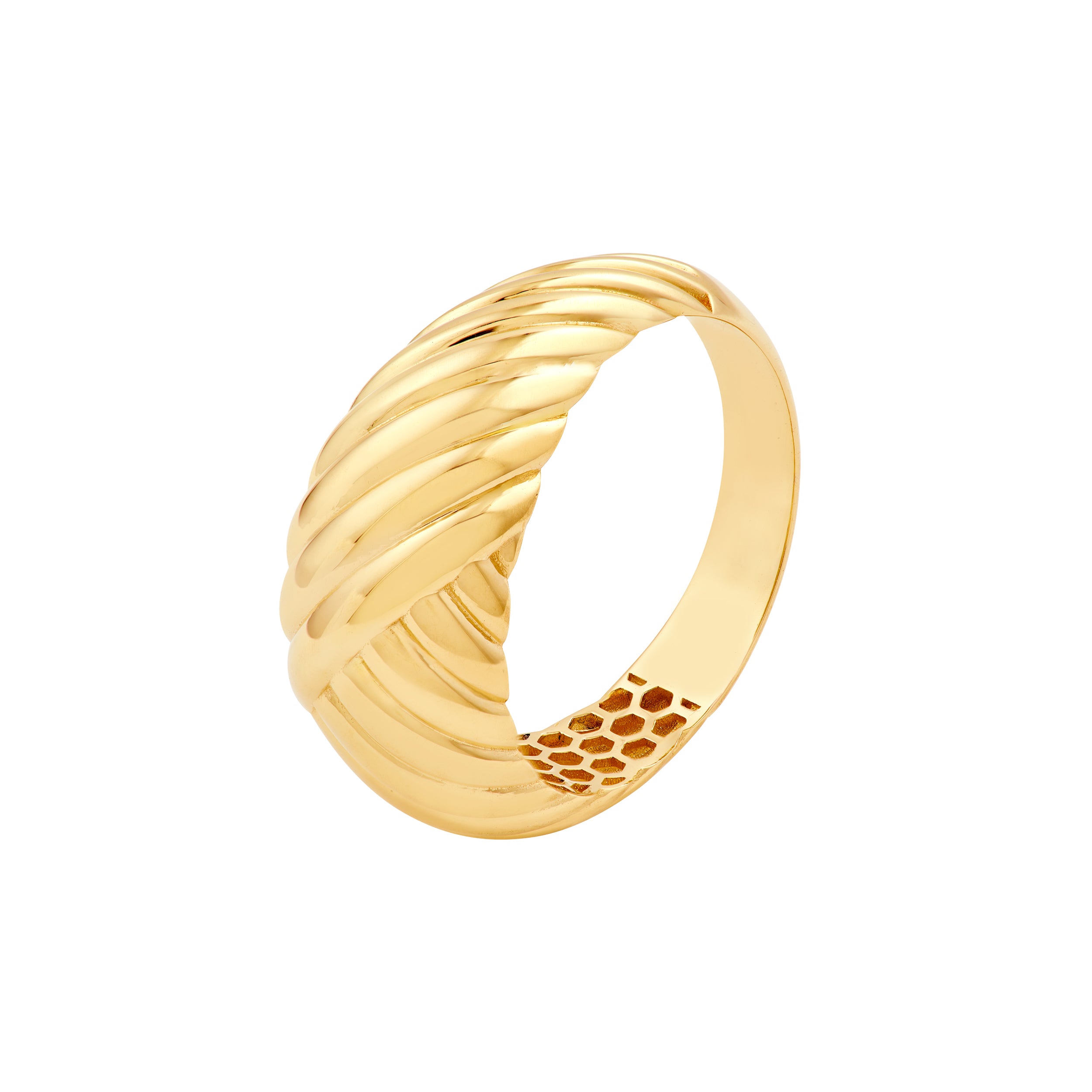 Two-Way Textured Dome Ring — ALT1