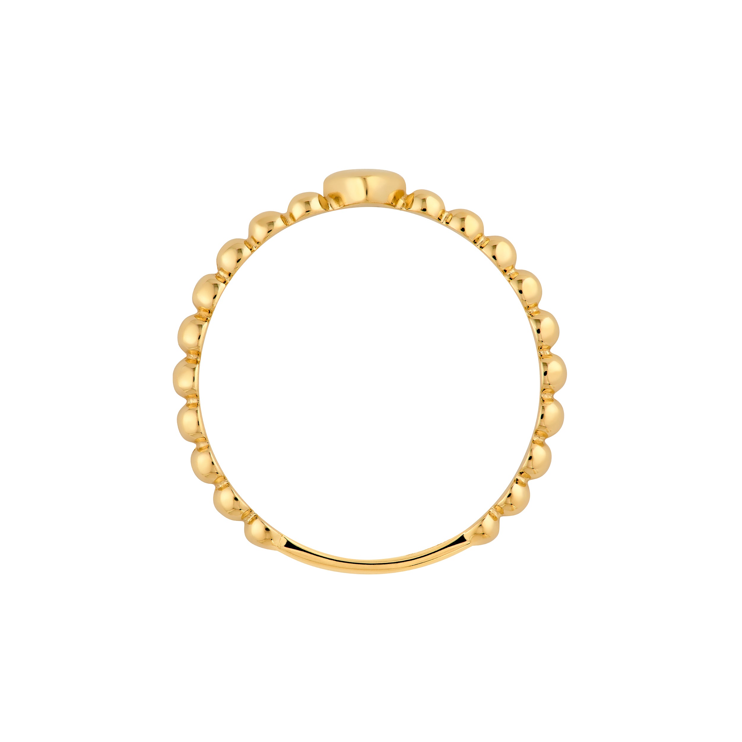 Heart Beaded Band Ring — ALT2