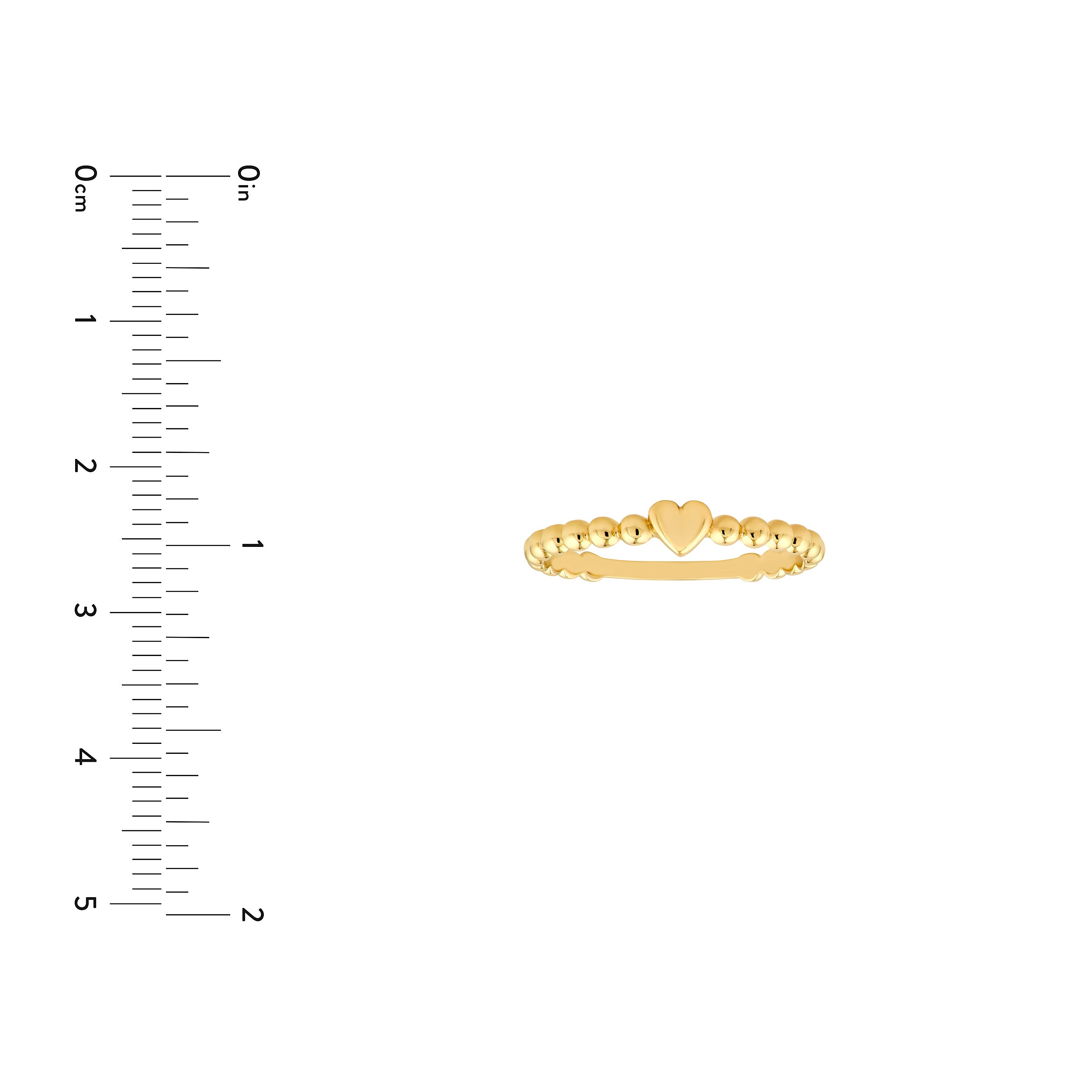 Heart Beaded Band Ring — ALT3