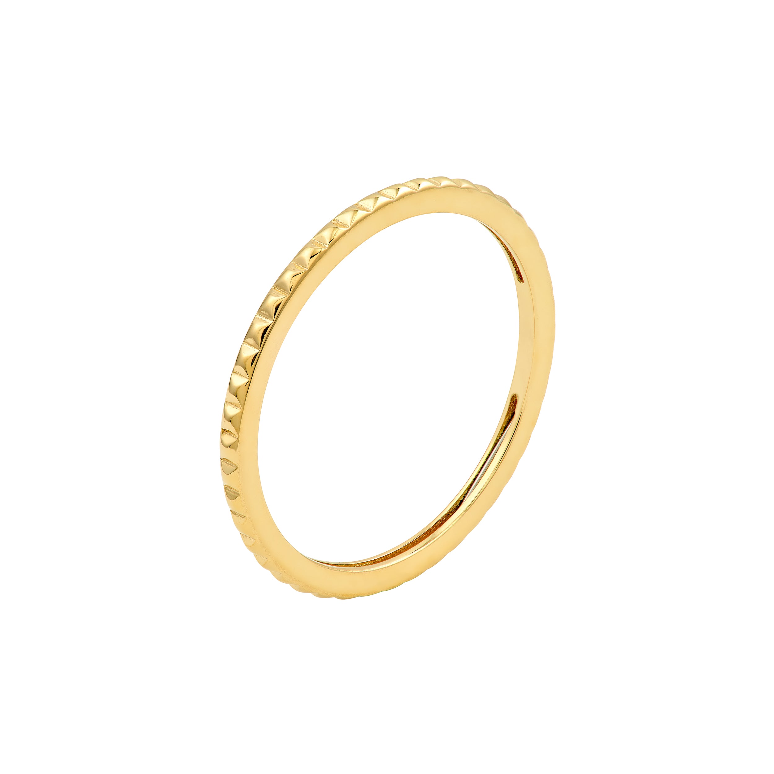 Facet Cut Out Band Ring — ALT1