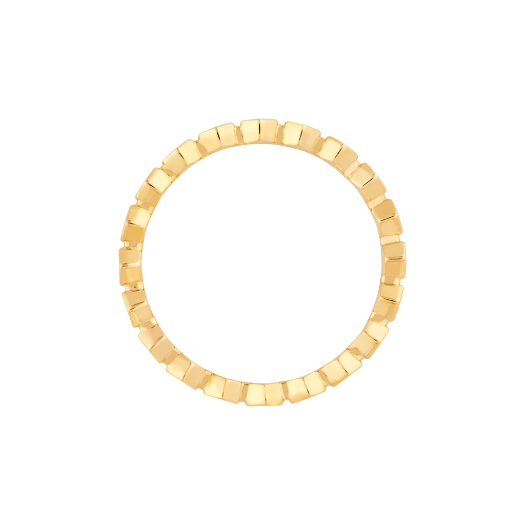 Hexagonal Bead Band Ring — ALT3
