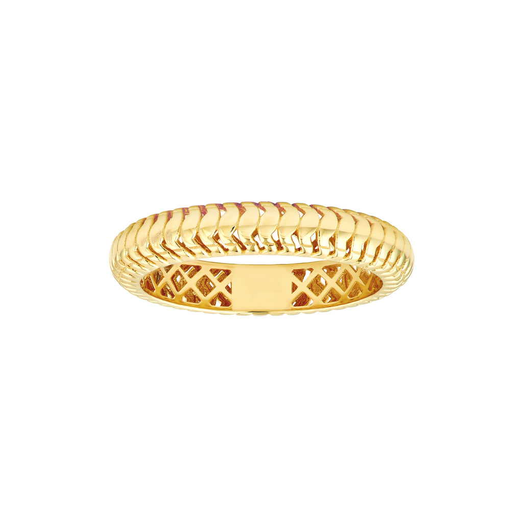 Snake Textured Band Ring
