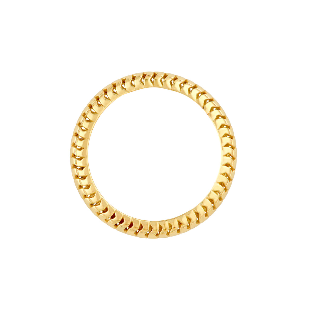 Snake Textured Band Ring — ALT2
