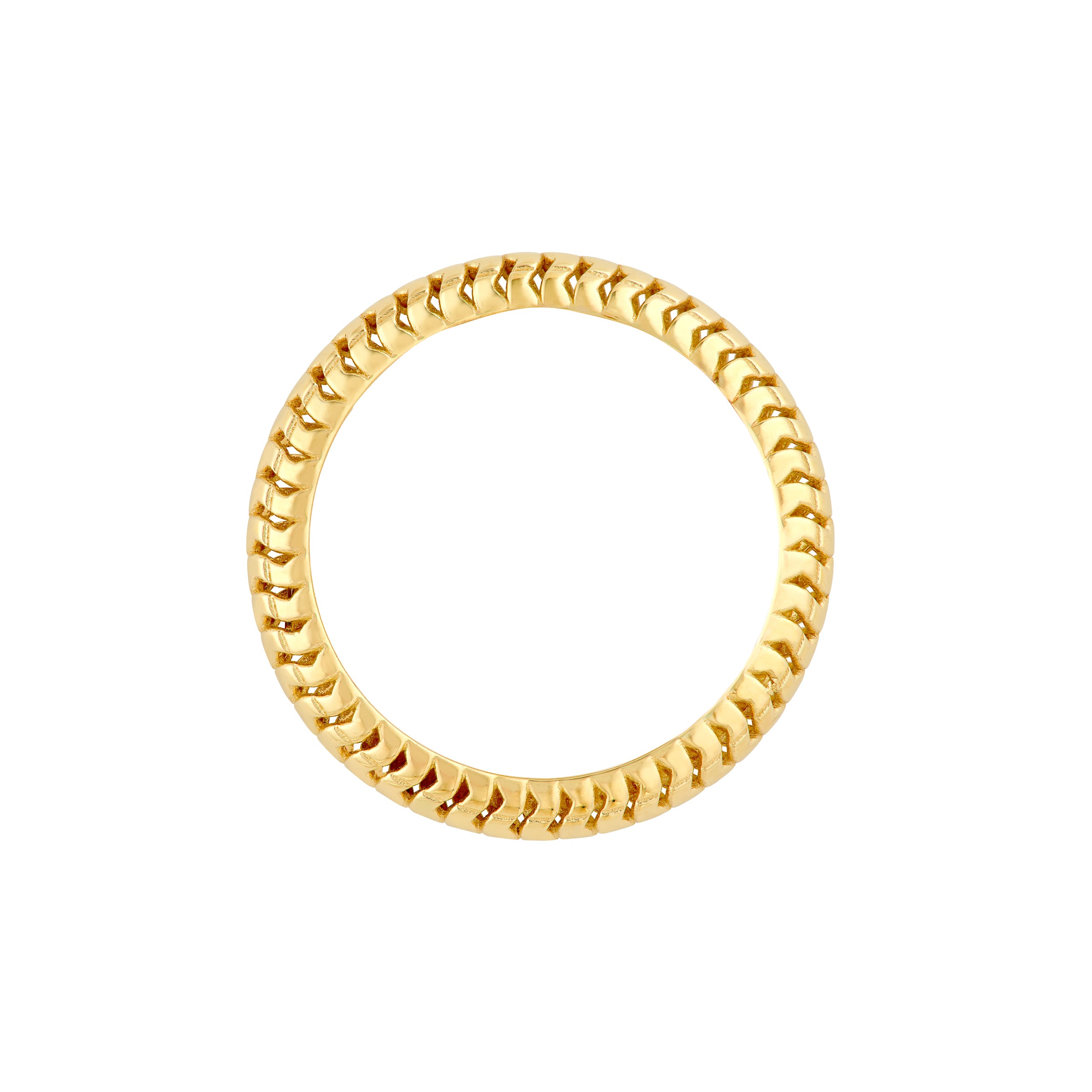 Snake Textured Band Ring — ALT2