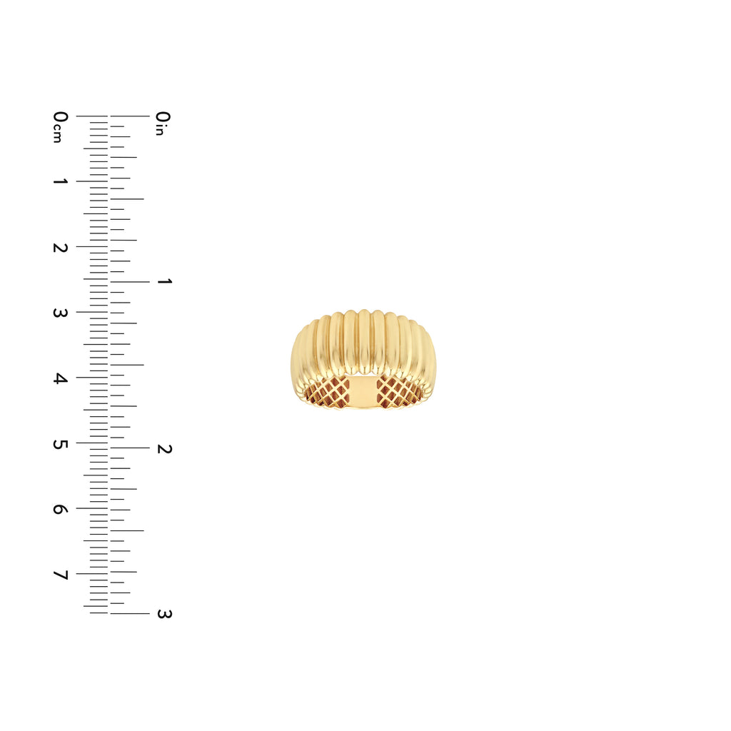 Ribbed Wide Band Ring — ALT3