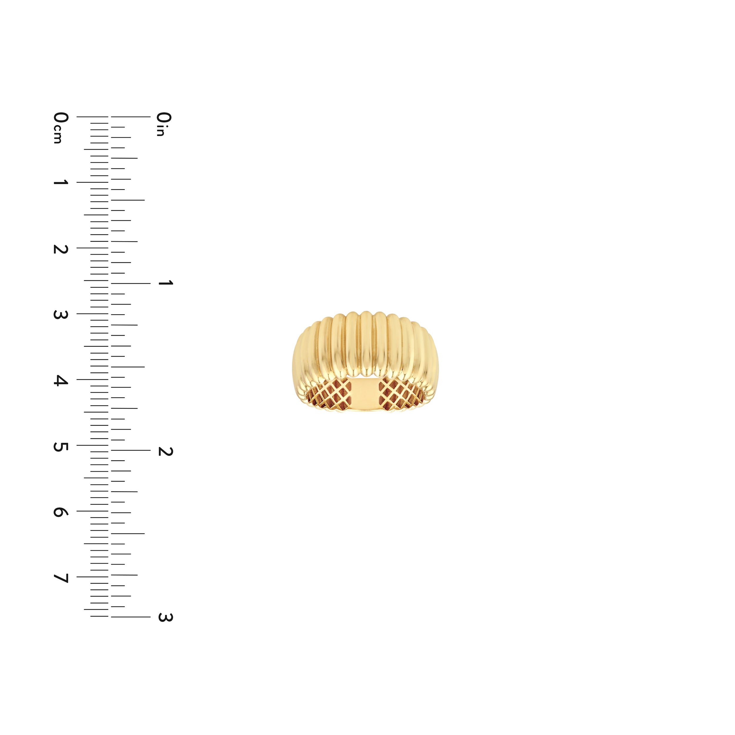 Ribbed Wide Band Ring — ALT3