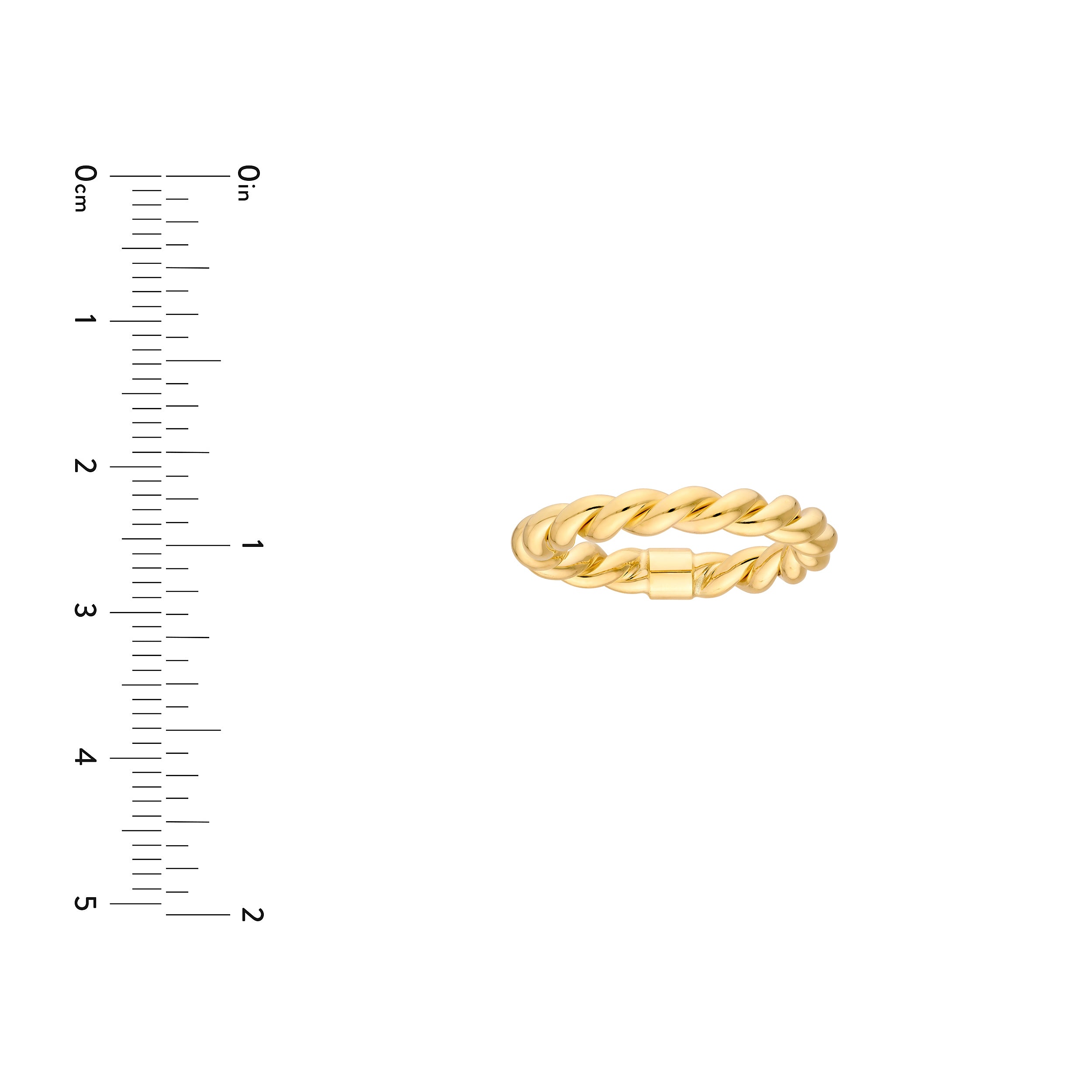 Double Twist Polished Tube Ring — ALT3