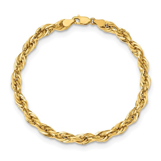 Semi-Solid Gold Rope Bracelet/Anklet