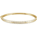 14K Yellow 2 1/6 CTW Lab-Grown Diamond 7" Bangle Bracelet