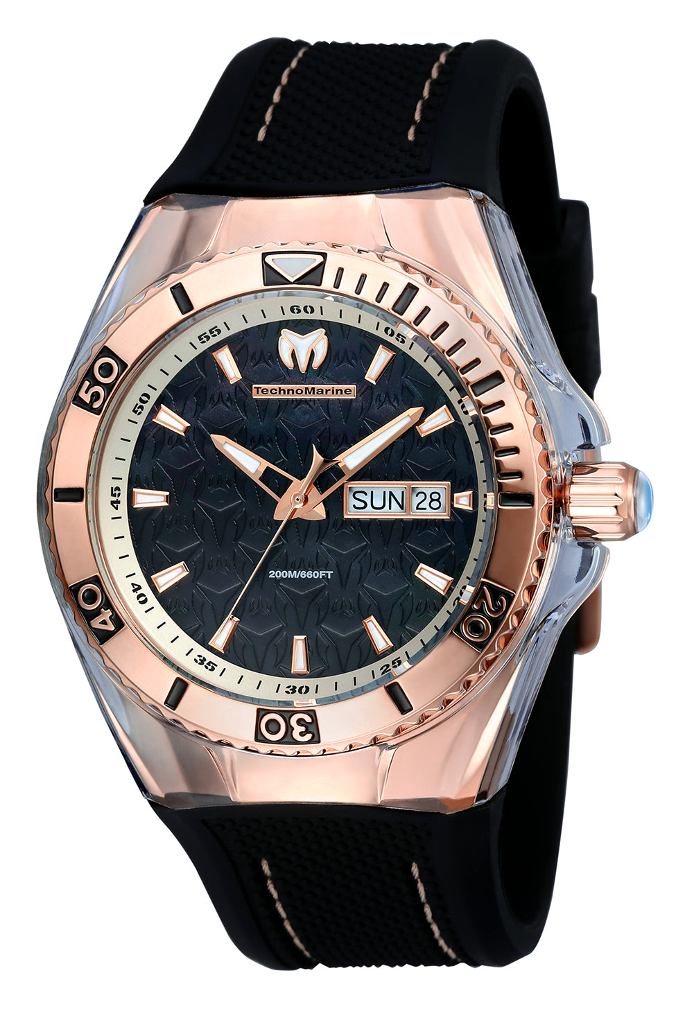 Technomarine Men's TM-115214 Cruise Monogram Quartz Black Dial Watch