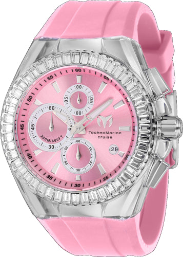 Technomarine Men's TM-121151 Cruise  Quartz Chronograph Pink Dial Watch