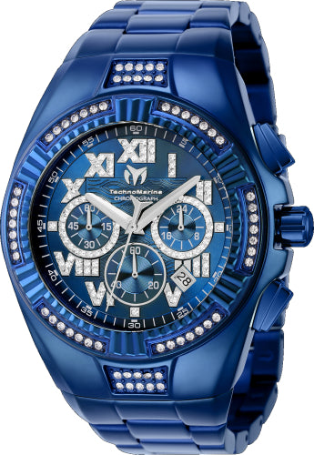 Technomarine Men's TM-121234 Cruise Quartz Chronograph Blue Dial Watch