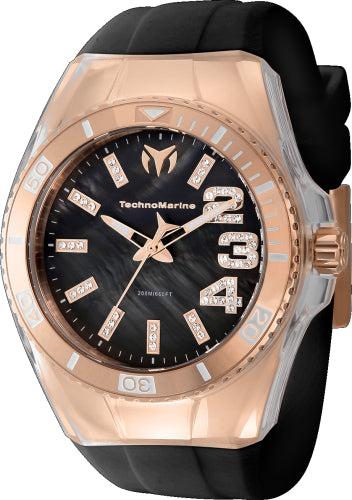 Technomarine Women's TM-121247 Cruise Monogram Quartz Black Dial Watch