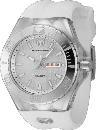 Technomarine Men's TM-122008 Cruise Quartz 3 Hand Silver Dial Watch