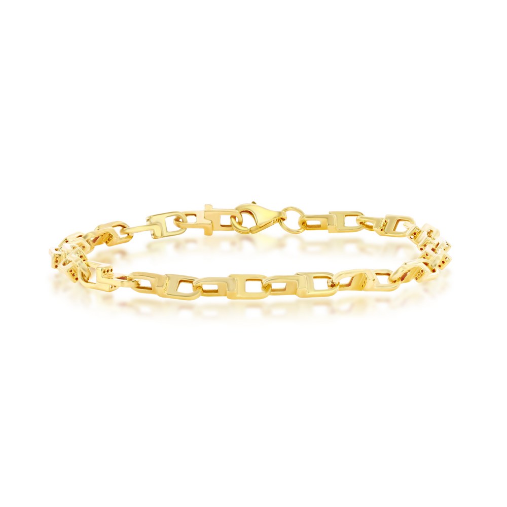 14K Yellow Gold U-Link Design Bracelet