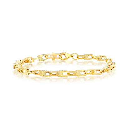 14K Yellow Gold U-Link Design Bracelet