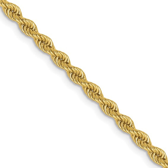 Semi-Solid Gold Rope Chain