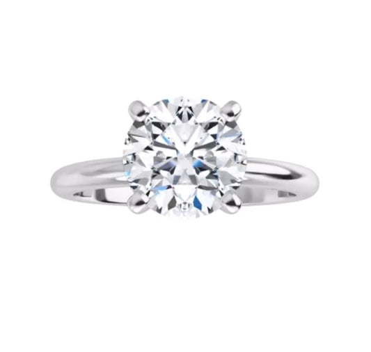 14k White Gold Diamond Engagement Ring 1ct Lab Grown