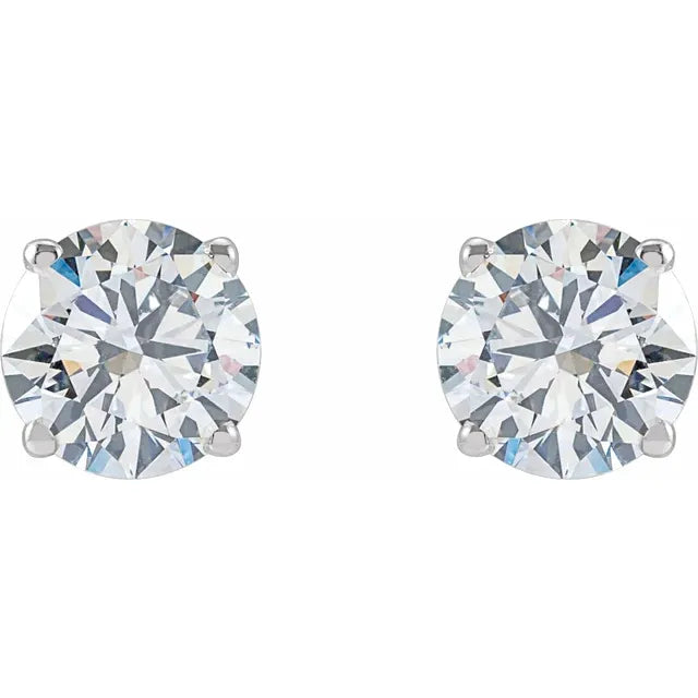 2 Carat Diamond Stud Earrings