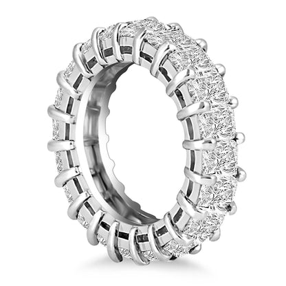Exquisite Emerald Cut Diamond Eternity Ring