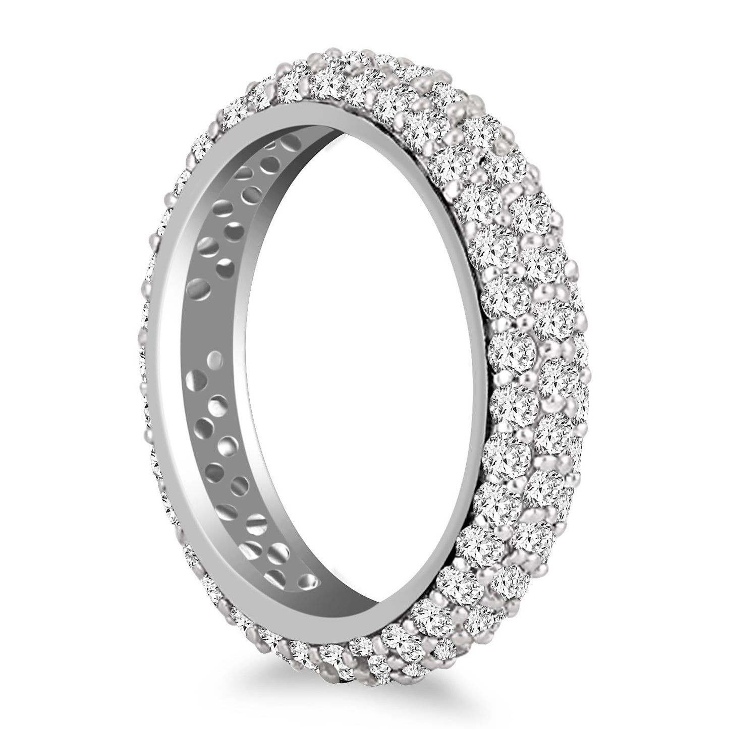 Cupola Round Diamond Eternity Ring