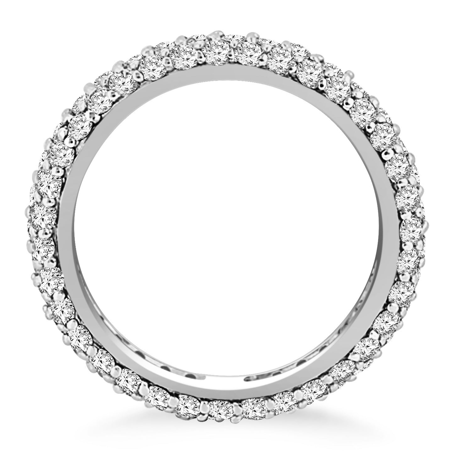 Cupola Round Diamond Eternity Ring