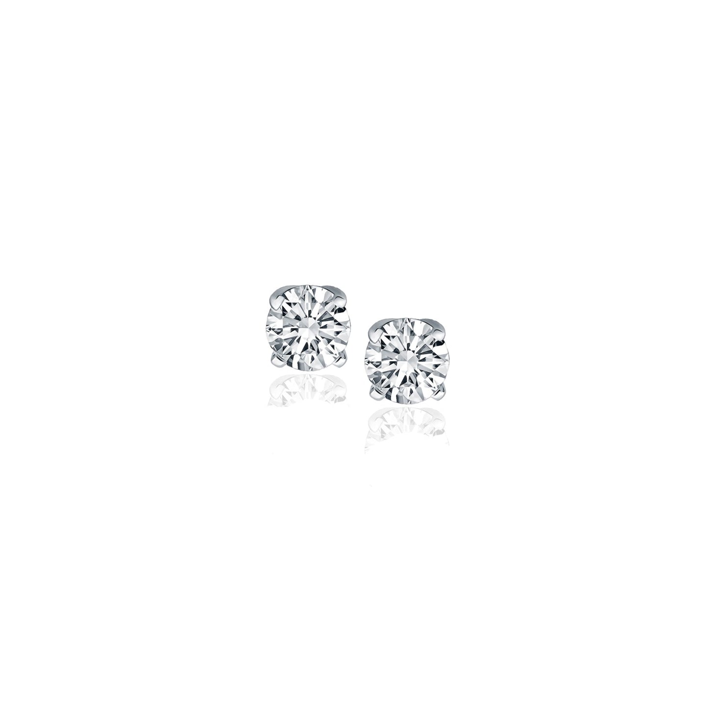 Diamond Four Prong Stud Earrings (1/4 cttw)