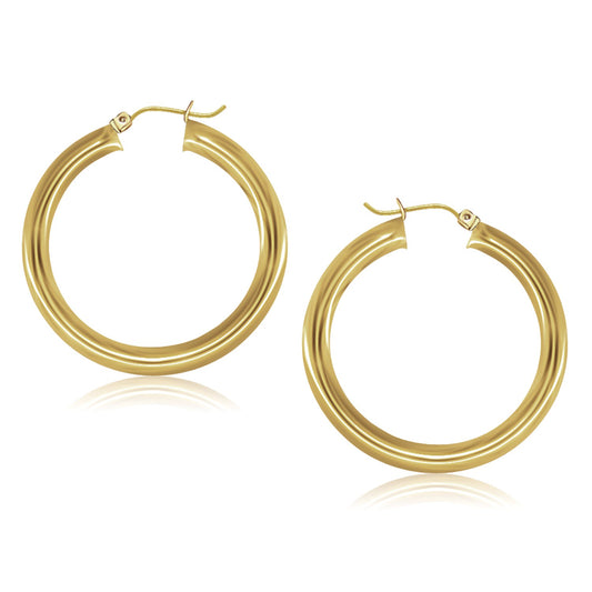 5mm Polished Hoop Earrings (40 mm)