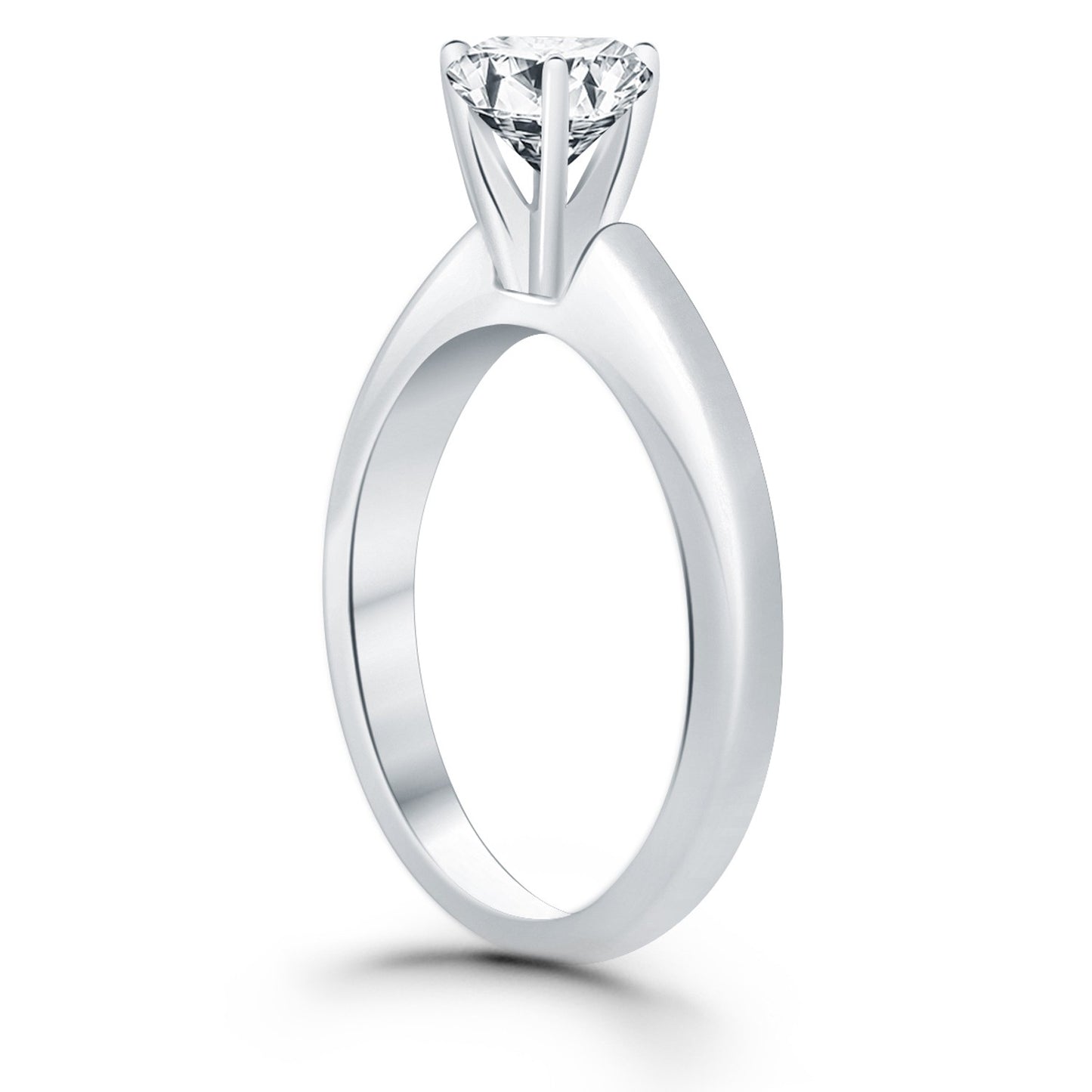 Solitaire Cathedral Engagement Ring