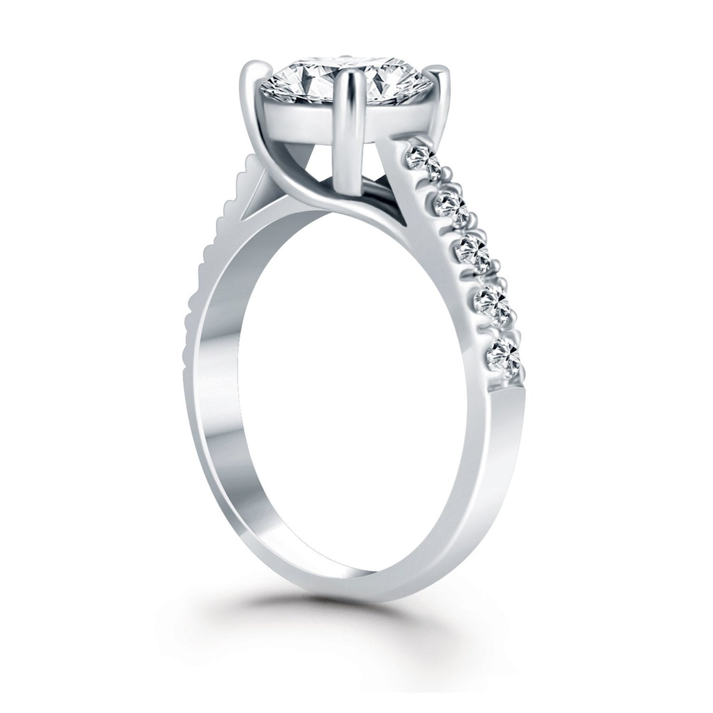 Trellis Diamond Engagement Ring
